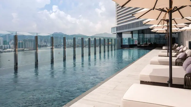 酒店泳池 , 無邊際泳池 , staycation泳池 , 室內泳池 , 恒溫泳池