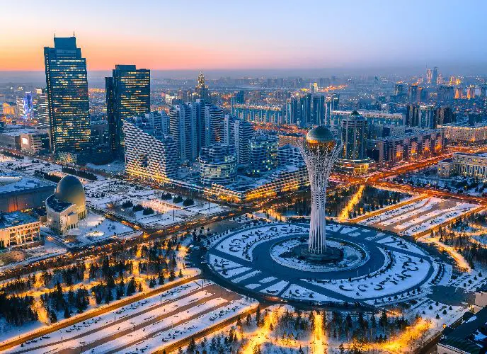 哈薩克城市與草原風景，哈薩克小包團
