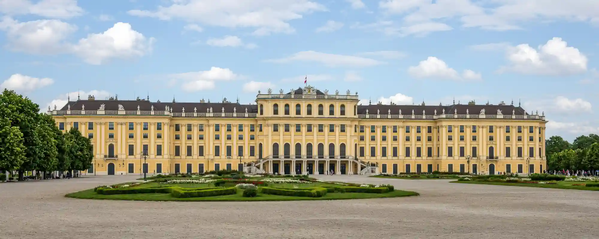 維也納城市景觀，參觀美泉宮（Schönbrunn Palace）及其美麗的花園